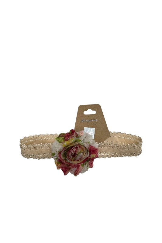 Masni Kids elasztikus gyerek hajpánt színes virágos vintage style