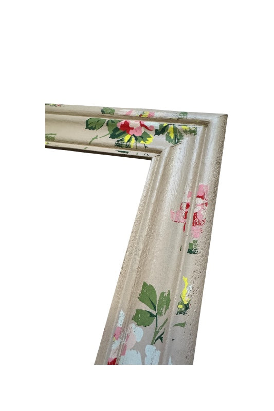 Képkeret festett vintage virágos