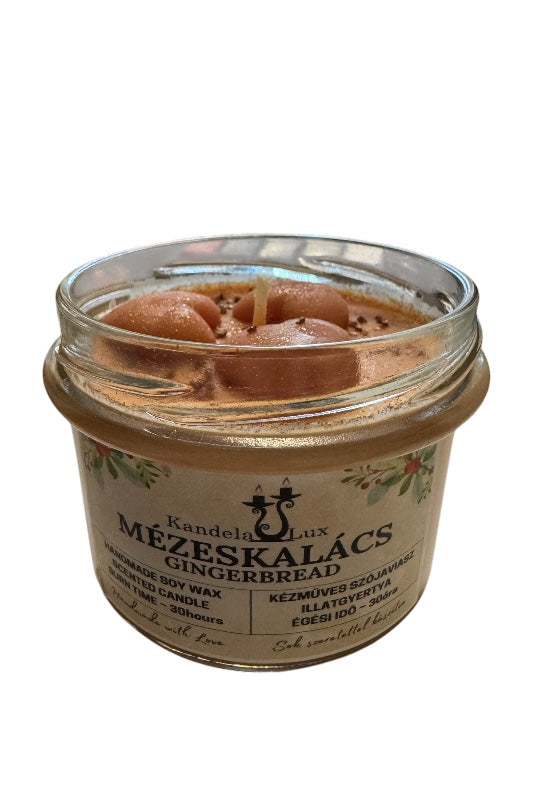 KandelaLux illatgyertya Mézeskalács 30 órás Óriás csupor