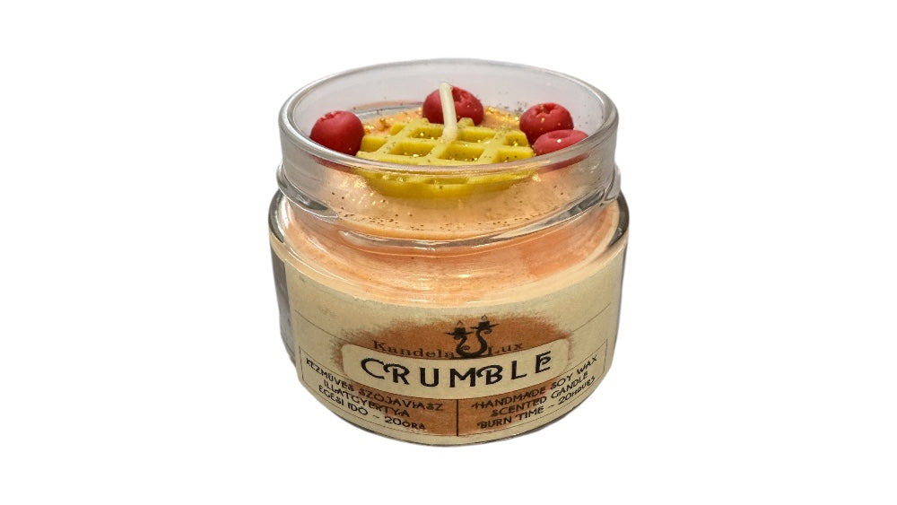 KandelaLux illatgyertya Crumble 25 órás Lapos üveges