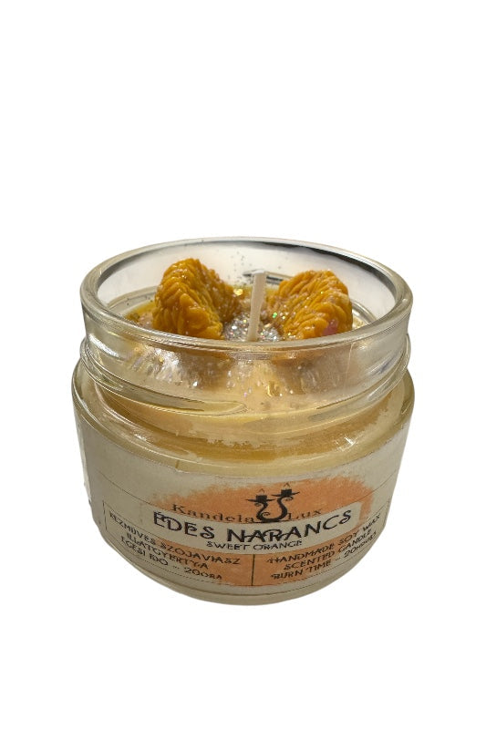 KandelaLux illatgyertya Édes narancs 25 órás Lapos üveges