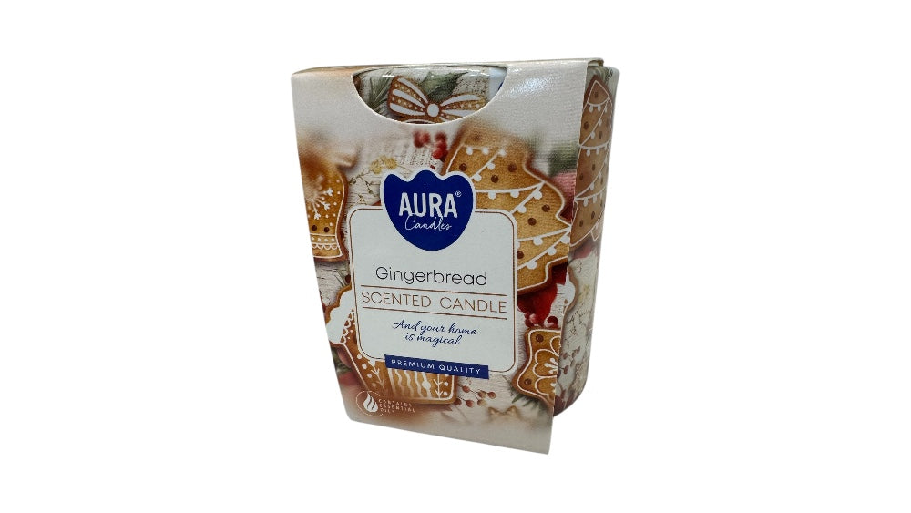 Aura illatgyertya mézeskalács