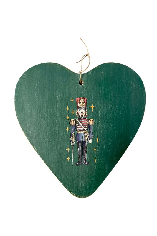 Karácsonyi szív alakú dísz Diótörő