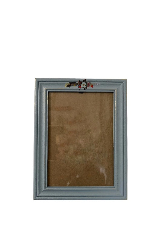 Képkeret festett kék-arany