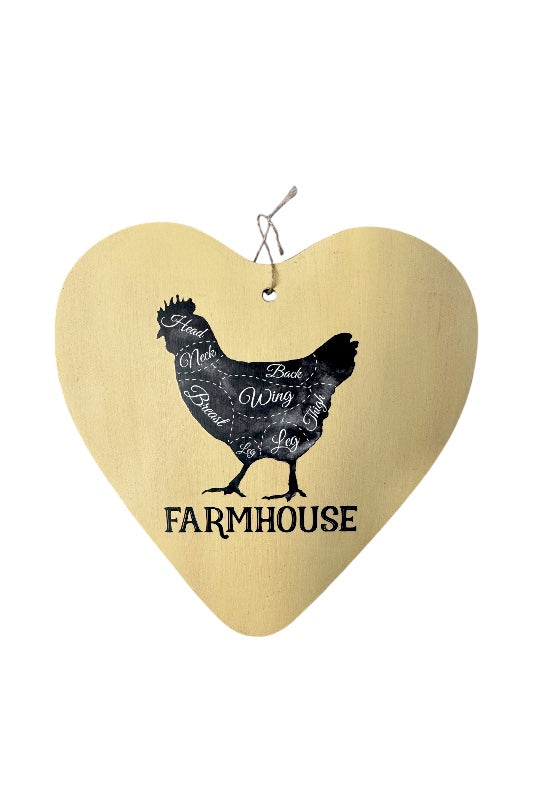 Szív alakú dísz Farmhouse