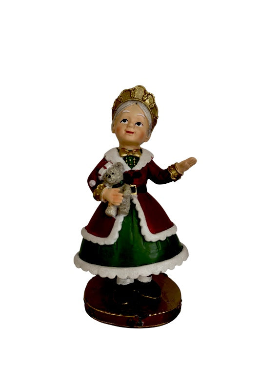 Karácsonyi dekoráció nagymama macival