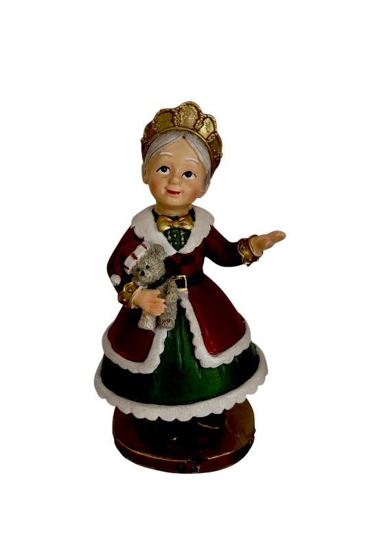 Karácsonyi dekoráció nagymama macival