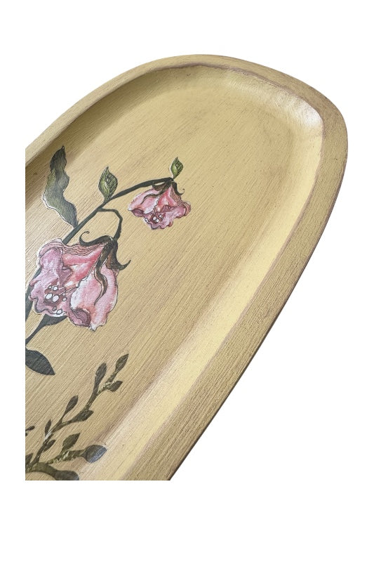 Dísz tálca virágos