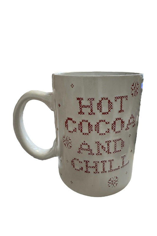 Bögre téli mintás Hot Cocoa and Chill
