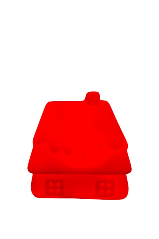 Házikó világító piros