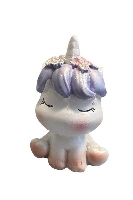 Unikornis dekoráció ülő lila