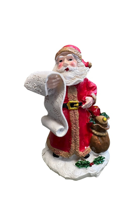 Karácsonyi dekoráció Mikulás listával