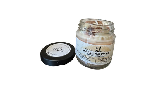 KandelaLux illatgyertya Vaníliás kávé 20 órás