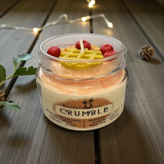 KandelaLux illatgyertya Crumble 25 órás Lapos üveges