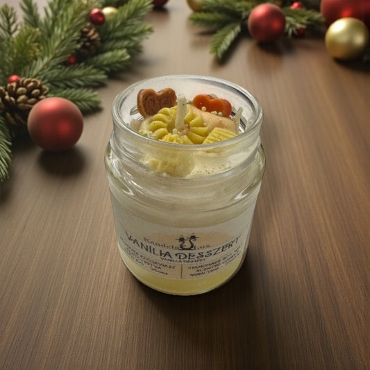 KandelaLux illatgyertya Vanília desszert 25 órás nagy csupor