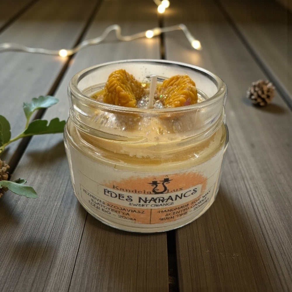 KandelaLux illatgyertya Édes narancs 25 órás Lapos üveges