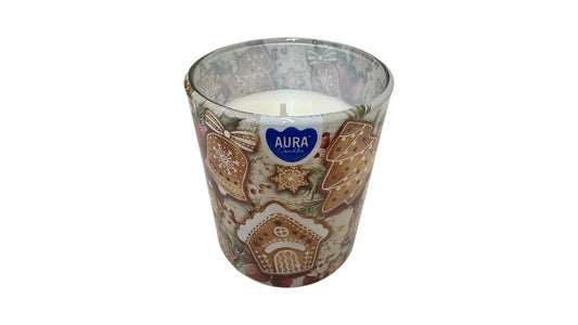 Aura illatgyertya mézeskalács